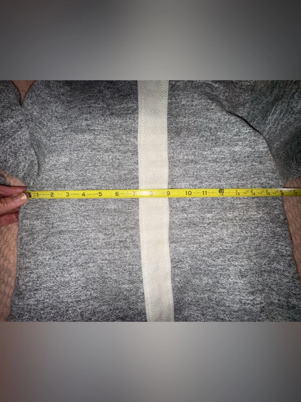 Athleta Rare Sample Hooded Open Front Cardigan Wrap Jacket Gray/White Size S